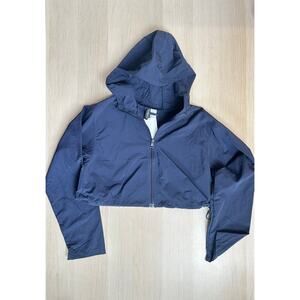H&M cropped blue track jacket Size XS - New